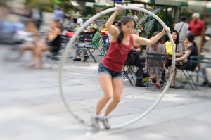 Bryant Park Girl In Ring