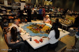 Table top gaming using miniatures.